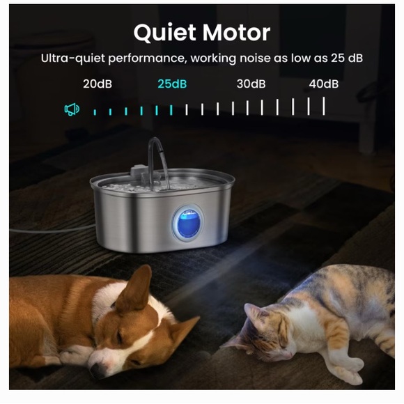 Stainless Steel Pet Water Fountain - Picture 5 of 5